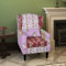 Hommdiy Ohrensessel Sessel Relaxsessel Armsessel Polstersessel Loungesessel Sofastuhl Relaxstuhl Stuhl Rosa Patchwork