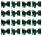 ZOCONE Hair Bows for Girls 16 PCS Bow Hair Clips for School Hair Accessory, Party, Cheerleading, Holiday Gifts Ribbon Hair Bow Clips for Girls Toddlers (Bottle Green)
