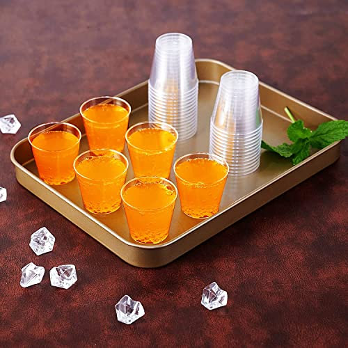 HOT BARGAINS 500 X Shot Glasses Plastic Clear Reusable 2cl / 30ml Jelly Cups Ideal for Party, Bars, Restaurants (500)
