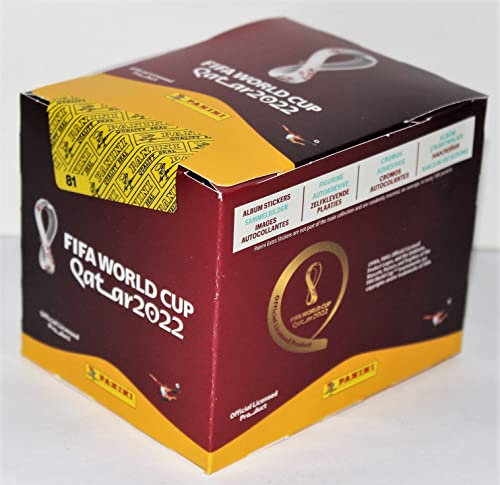 Panini World Cup 2022 - Display 50 Tüten - Internationale Version für 638 Sticker