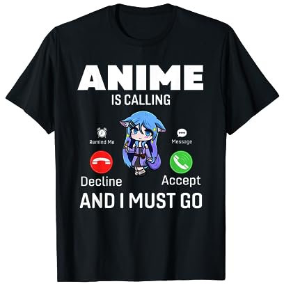 Anime Is Calling Japanese Anime Manga Otaku Boys Girls Teens T-Shirt