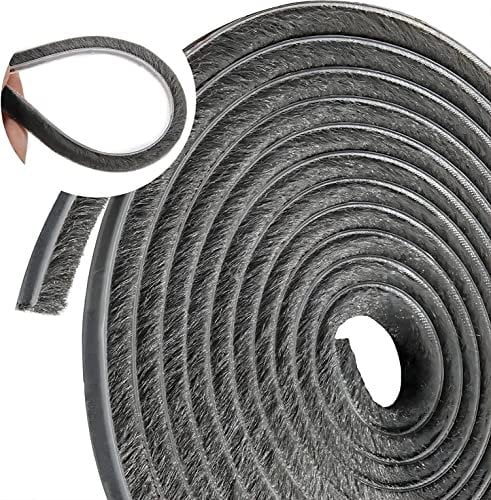 Burletes para Ventanas Correderas,Junta de Cepillo Autoadhesiva Burlete Cepillo Puerta Sellado de Cepillo Para Puerta Ventana para Puertas Correderas,Ventanas y Guardarropa