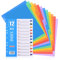 1 Set Ordner-Register A4 praktischem Deckblatt, trennblätter für ordner a4 pastell plastik für die Ordner-Organisation im Büro, 1-12