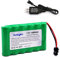 Nvizyeu 7.2v akku, 1500mAh nimh akkupack, wiederaufladbare batterien aa, sm 2p stecker, passend für funkgesteuertes Auto, Elektro spielzeugauto, ausgestattet mit USB ladekabel