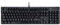 Qisan Teclado mecánico para juegos, retroiluminación LED, negro, 104 teclas, diseño americano, interruptor azul extraíble, USB-A