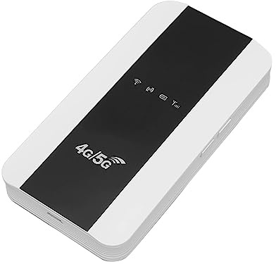 Mobile WiFi Hotspot with SIM Card Slot, 150Mbps Portable 4G LTE Unlocked Router with LED Indicator for Travel, 3000mAh Battery (European Version)