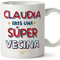 MUGFFINS Tazas Personalizadas para VECINA - En Español - Eres Súper - 11 oz / 330 ml - Regalo personalizable original y divertido