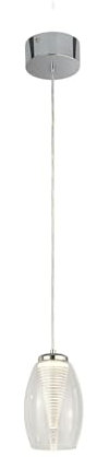 Licht-Erlebnisse LED Hängeleuchte Glas Ø 11,5 cm H: max. 1,2 m verstellbar 3000 K 414 lm Modern Hängelampe Esstisch Pendelleuchte Wohnzimmer