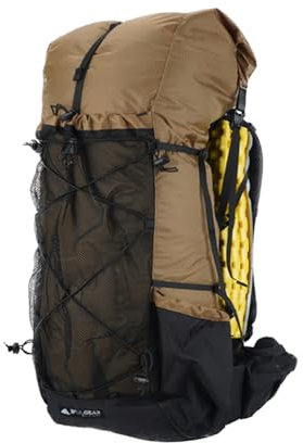 3FULGEAR Wanderrucksack für Herren und Damen, 56 l (40 + 16), leicht, Outdoor, Camping, Trekking, Tagesrucksack, khaki, One size