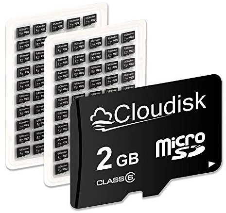 Cloudisk Lot de 100 cartes mémoire flash Micro SD 2 Go C6 (2 Go)