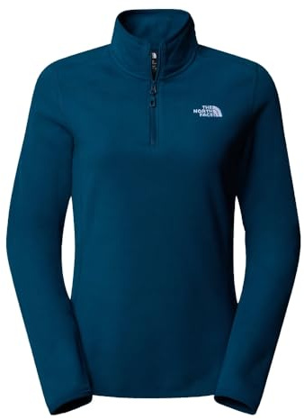THE NORTH FACE NF0A855M1NO1 Women’s 100 Glacier 1/4 Zip - Eu Sweatshirt Damen Midnight Petrol Größe L