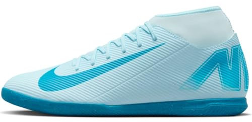 NIKE Men's Superfly 10 Club IC Sneaker, Glacier Blue Black, 9 UK