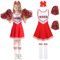 AOLIUP Cheerleader Kostüm Kinder: Cheerleading Outfit Mädchen Faschingskostüme - Cheer Uniform Kleid mit Pompons Socken und Kopfschmuck für Halloween Karneval Fasching Party (160(11-12 Jahre))