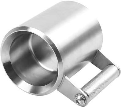 SWTHM Dumbbell Cup, 4KG Heavy Coffee Mug 360ML Overweight Sports Water Cup Heavy Mug with Thickened Texture Handle 304 Stainless Steel Dumbbell Heavy Mug for Fitness Arm Training