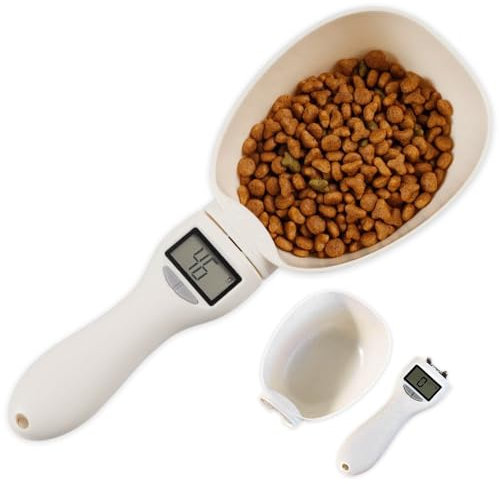 Infreecs Digital Measuring Spoon 800g/0.1g High Precision with LCD Display, Detachable Electronic Spoon Scale for Food, Condiments, Dog & Cat Food, Easy to Clean