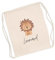 wunderwunsch Turnbeutel personalisiert, Sportbeutel Kinder, Personalisierte Sporttasche Kindergartenkind, Schulranzen Name, Kiga Beutel individualisiert mit deinem Namen (Löwe)