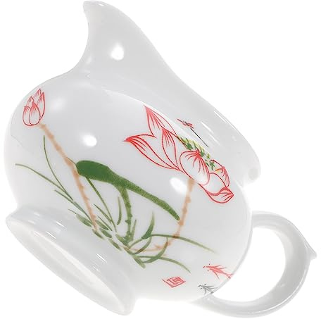 CHICAMPERA Leichte Sauciere aus Weißem Keramik mit Griff Klassisches Design und Eleganter Soßenspender für Milchsoßen im Stilvollen Serviergeschirr