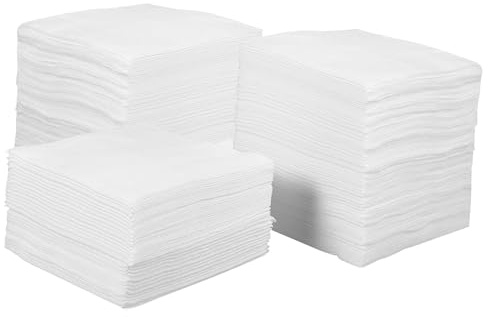 PACKOVE 400pcs Makeup Remover Pads Non-woven Fabric Cleansing Pads for Facial Makeup Removal Wet and Dry Use