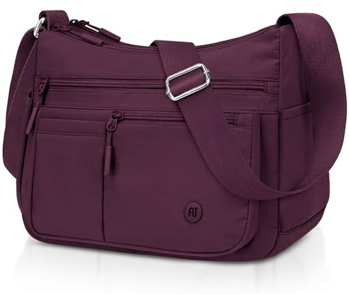 Umhängetasche Damen Mittelgroß, Wasserdicht Handtasche Damen Crossbody Bag | Groß Handtaschen Tasche mit Vielen Fächern, Leichte Gross Schultertasche für Shopper Reisen Arbeit