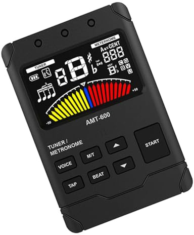 Stimmgerät für mehrere Instrumente für Flöten, Klarinette, Trompete mit LED-Display und stoßfest, für Musiker, Blasinstrumentenstimmer