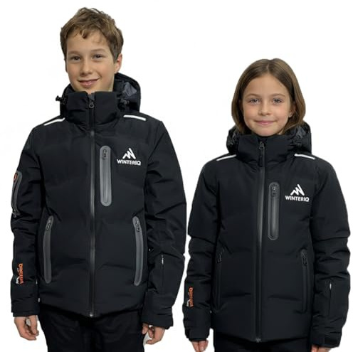 WinterIQ GLACIER Kids Ski Jacket, High Performance, Waterproof, Insulated Boys, Girls & Teens Snow Jacket for Winter Sports