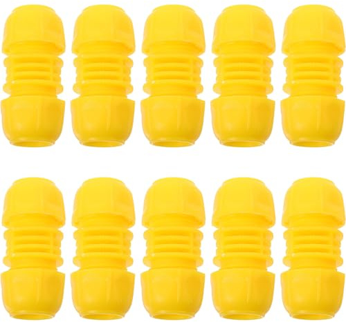Yardenfun Raccordo Portagomma Rapido 1/4 in Plastico Giallo 10 Pezzi