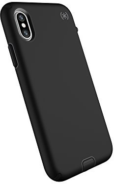 Speck iPhone XS/X Case, Full Body Protective Ultra Thin Slim Silicone Presidio Sport Cover Case - Black