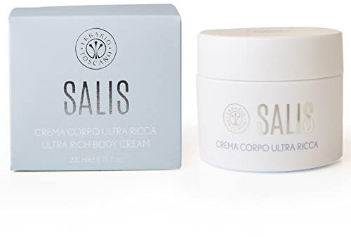 Erbario Toscano, Crema Corpo Ultra Ricca, Salis, 200ml - Azione Rigenerante e Ristrutturante.