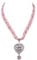 Moschen-Bayern Trachtenschmuck/Damen - Trachtenkette Edelweiß/Dirndlkette Edelweißkette/Trachtenherz/Herzkette Rosa