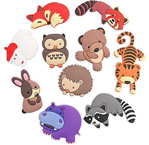 VLOOK Fridge Magnets Kids Cartoon Zoo Animal Magnetic Toys Toddler Refrigerator Magnets for Whiteboard Baby Magnets