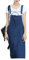 Shengwan Donna Vestito Salopette Jeans Overall Gonna Estate Senza Maniche Lungo Vestiti con Tasca Blu M