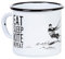 MUGSY Taza esmaltada, 330 ml, diseño de kite surf, color blanco