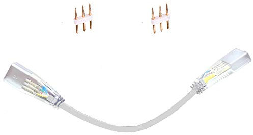 FOLGEMIR Eckverbinder für LED Streifen, 3 PIN L Verbinder, 90/360 Grad zu beugen, Verlängerung Adapter Kabel für Drei Farbe Lichterkette