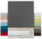 BEAUTEX Spannbetttuch Bettlaken aus Baumwolle, Premium Jersey Stoff 160g/m², Größe und Farbe wählbar (Topper - 140x200x15 cm, Dunkelgrau)