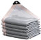 HDGZ Voile Solaire en Aluminium Protection,Voile d'Ombrage Rectangulaire, Filet Toile Serre Rectanglulaire, Feuille D'aluminium Pergola, Bâche Anti UV 55% pour Voiture, 4x7m/13.12x22.96ft