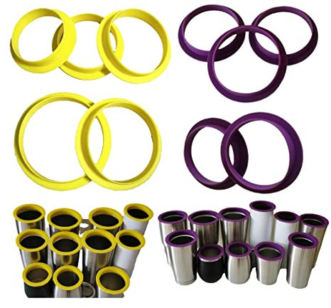 Tumbler Shields for Epoxy Resin Paint,10PCS Tumbler Shields for The Rim Silicone for Tumblers,Cup Silicone Insert Paint Spray Shield, Epoxy Resin Cup Protector Clean Rims DIY Glitter Epoxy Tumblers