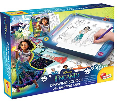 Lisciani - DISNEY ENCANTO - Tablette à Dessin Lumineuse - Pour Enfants Dès 4 Ans - Développe la Créativité et l'Imagination - Multicolore