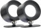 Kabellose LED-Wandleuchte mit USB-C-Aufladung und 360° drehbarer magnetischer Halterung, 3 Farbmodi, 3-stufiger Dimming (schwarz, 2 Stück)