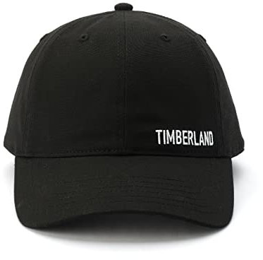 Timberland Herren Logo Baseball Cap Baseballkappe, Schwarz, Einheitsgröße