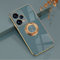 XINYEXIN Funda para Xiaomi Redmi Note 12 Pro 5G con Anillo Soporte Girar 360 Grados, Moda Suave TPU Silicona Case Cover, Antigolpes Carcasa para Xiaomi Redmi Note 12 Pro 5G - Gris