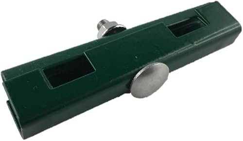 auf-mass24 U-Mattenverbinder-Paar für Doppelstabmatten Zaun (25, RAL6005 Moosgrün)