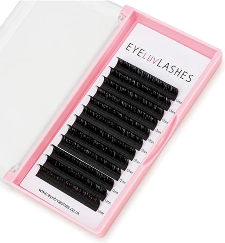 Easy Fan Lashes DD Curl 0.05 x 13mm Lash Tray easy fanning crazy fans russian volume blossom individual eyelash extensions silk Eyeluvlashes (DD Curl 0.05mm thickness, 13mm Length)