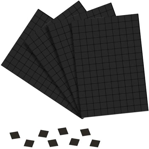 Pack of 600 Self-Adhesive Magnetic Plates 10 x 10 mm Self-Adhesive Magnets for Fridge Whiteboards