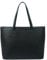 Tommy & Kate HARLEY Classic Tote Bag for Women, Premium Quality Shoulder Bag Grain Texture with Inner Pockets, Spacious and Stylish - Ideal for Work, Travel, and Daily Use (Black)