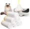 Papettly Sacs de Litière pour Chat - 120 Sac Litiere Chat avec Cordons pour Bac à Litière Automatique, 58x35 cm Sac Poubelle de Toilette Résistants aux Déchirures de 2 mil D'épaisseur, Charge 10kg