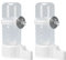 Bird Water Feeder, 2 Pcs 140ML Automatic Parrot Water Food Dispenser Bird Water Bottle Drinker Cage Accessories for Parrot Budgie Cockatiel Parakeet Lovebirds (White C)