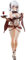 Xinnice Cynthia Anime Figur Wine Waiter Girl Statue 26cm Original Gemälde Schönheit Stehendes Modell Desktop Dekorationen Sammlung Geburtstag für Anime Fans