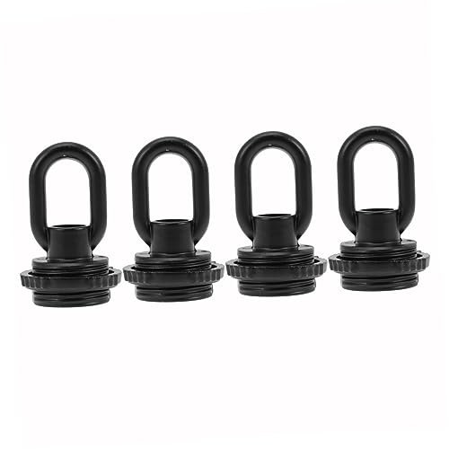 Hoement 4pcs Rings Ceiling Rose Plate Hexagonal Floor Stickers Ceiling Light Hook Hangers Heavy Duty Decorative Ceiling Plate Support for Lighting Fixture Lamp Base Chandelier Hook Metal