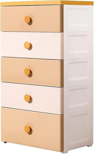 CONGRUI Aufbewahrungsschrank aus Kunststoff, Schubladen-Typ, Spind, Zuhause, Kleiderschrank, geeignet für Wohnzimmer, Schlafzimmer, Kinderzimmer (Khaki, 7 Ebenen)
