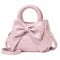 NICOLE & DORIS Mini Sac a Main Femme Sac Bandoulière Mignon Petit Sac D'épaule en Cuir Sac Crossbody Fille Messenger Bag Sac Telephone Portable Pochette Rosé
